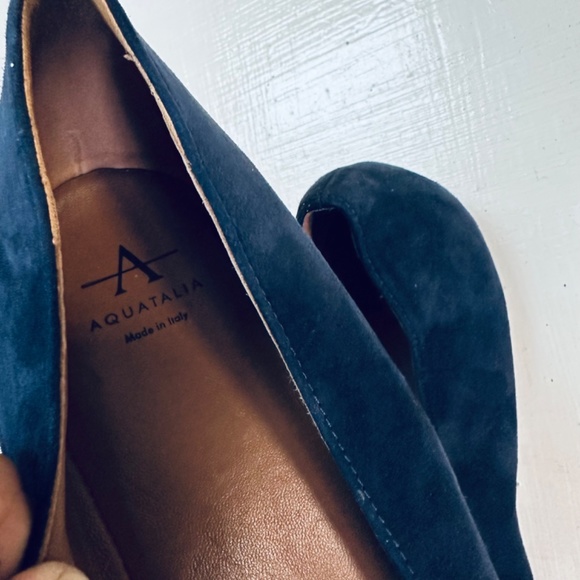 AQUATALIA suede navy size 9.5 - Picture 4 of 10